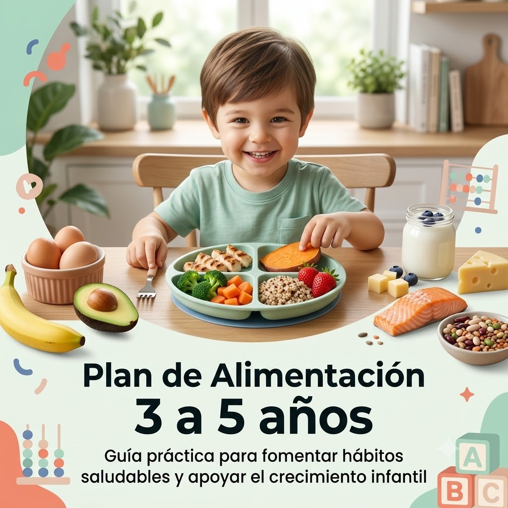 Plan de Alimentación Saludable para Niños de 3 a 5 años👦
