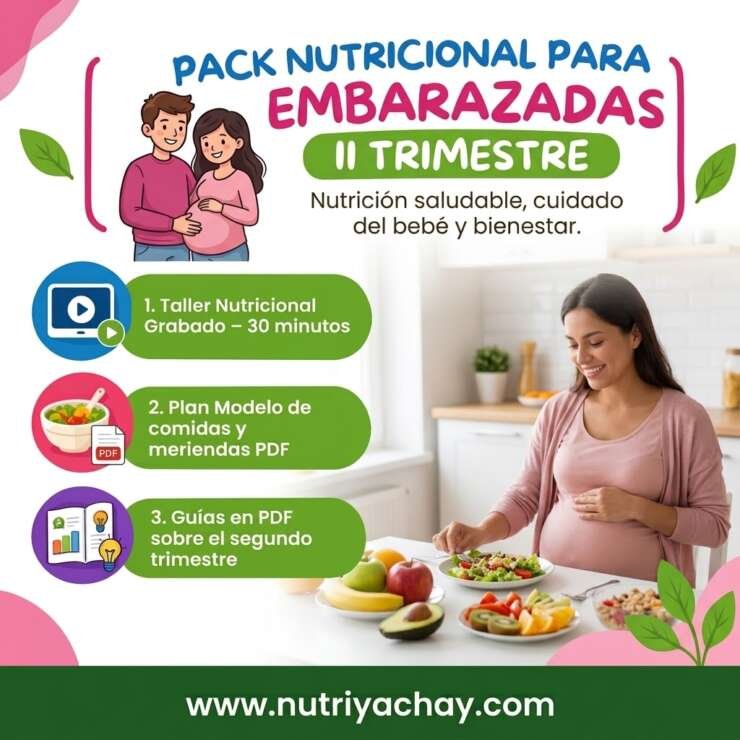 Pack Nutricional para Embarazadas: 2do Trimestre